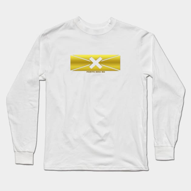 STRONG. FORTE SOU EU. GOLD. SAMER BRASIL Long Sleeve T-Shirt by Samer Brasil